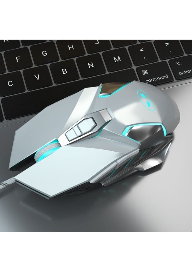 MageGee Gaming Mouse Wired G10, 7 Colors Breathing LED Backlit White Gaming Mouse, 6 Adjustable DPI (up to 3200 DPI), Ergonomic Optical Computer Mouse with 7 Buttons for Windows - Image 5